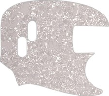 WD Custom Pickguard For Fender Mustang Bass Reissue #28 White Pearl/White/Bla...