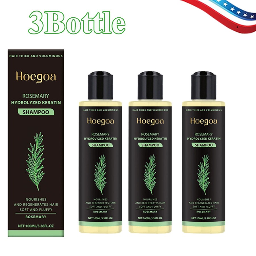Hoegoa Organic Rosemary Hair Growth Shampoo for Women and Men-Natural Thicke...