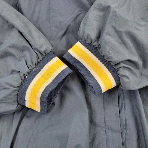 University of Michigan Jacket Mens XL Lined VTG 90s Embroidery Hooded Vesi image 8
