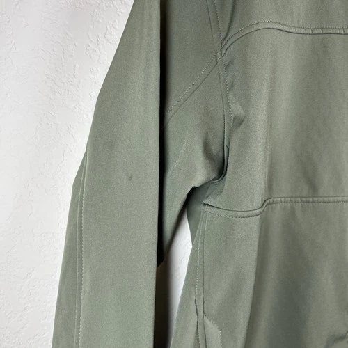 Magellan Outdoors Men's Sz L Polyester Softshell Fleece Lined Olive Green Jacket image 8