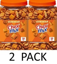 Chex Mix Cheddar Snack Mix 20 oz Tub - 2 PACK