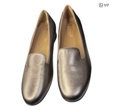 Clarks Unstructured Women s Flats Size 8 Metallic Slip On Shoes NWT