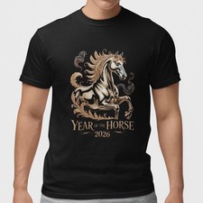 2026 Year of the Horse T Shirt Chinese New Year Zodiac Horse Graphic Tee
