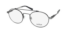 NEW FLEXON SHINOLA 21001 EYEGLASSES 071 GRAY OVAL METAL  PLASTIC 49-21-145