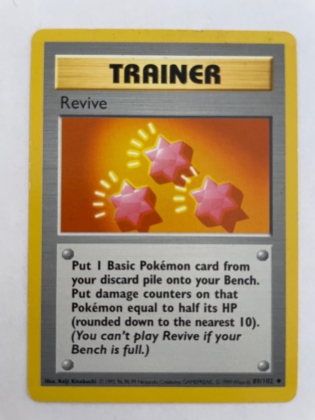 Pokemon Card - Revive Base Set (Shadowless) 89/102 Uncommon LP