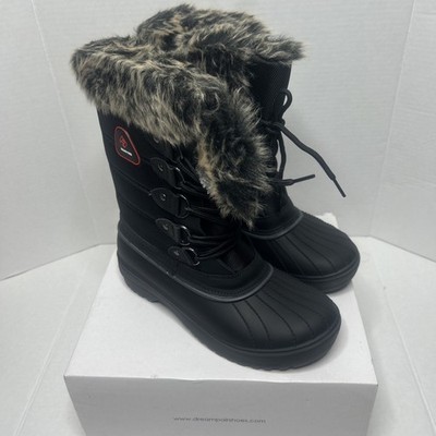 DREAM PAIRS DP Canada Womens Snow Boots Size 6 Warm Fur Lined Waterproof Boots
