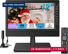 Feihe 12 Inch Small TV, Portable TV with HD Display, Antenna,HDMI,AV,USB Ports,
