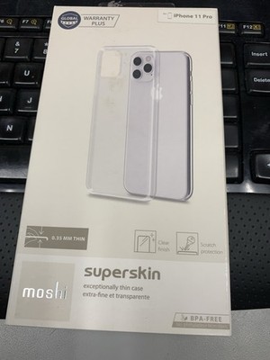 Moshi Superskin Exceptionally Thin Case for iPhone 11 Pro, Clear