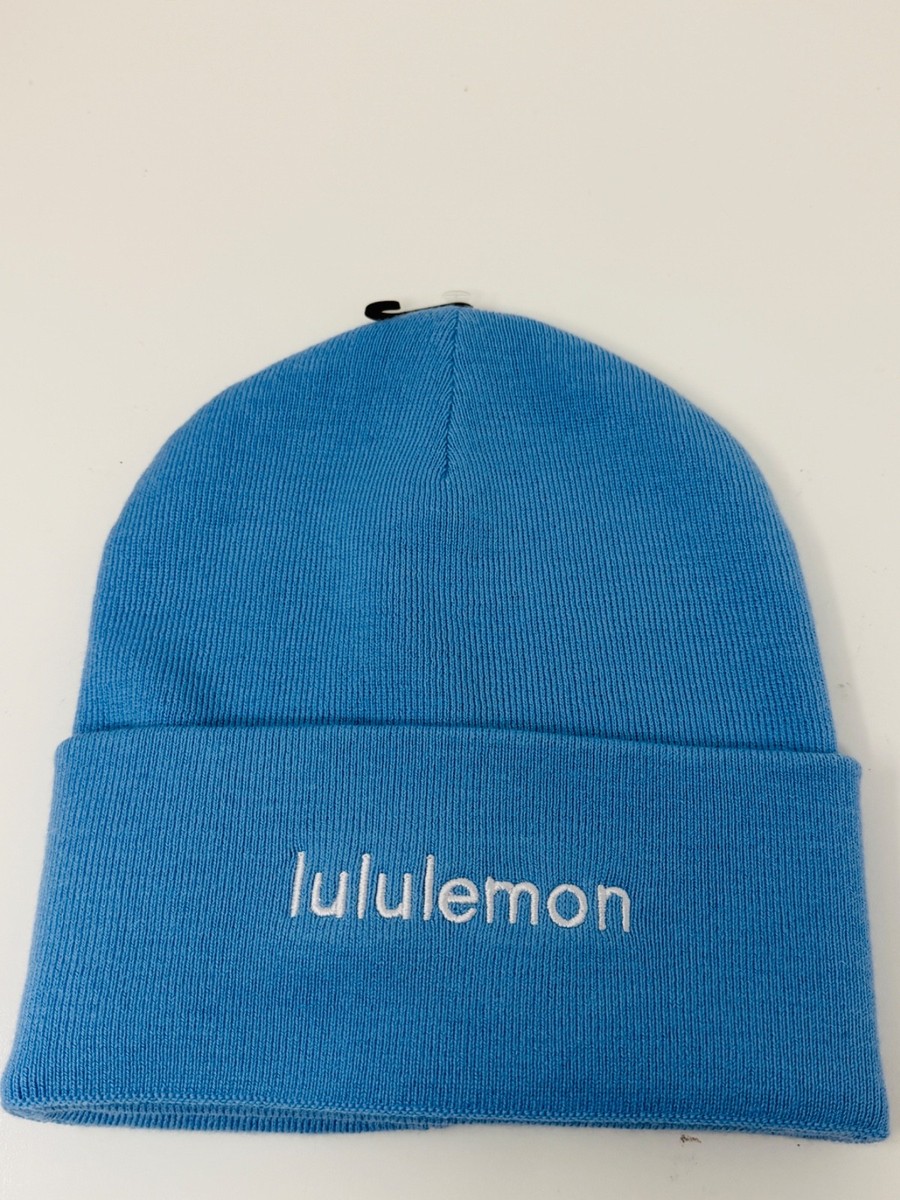 Lululemon Warm Revelation Beanie Winter Hat SNBL/Whit Blue  display picture 1