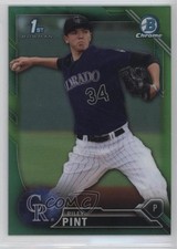 2016 Bowman Draft Chrome Picks Green Refractor 4/99 Riley Pint #BDC-50 1b0