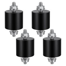 4 Pack 25x25mm M6 Rubber Vibration Isolator Mounts, Rubber Isolator Mounts
