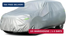 Waterproof Car Cover for SUVs 191-201 Inches, 210D Heavy Duty All Weather Auto C
