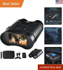 Capture the Night: 4K Night Vision Goggles with Fast Charging & Storage Included