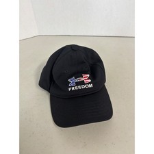 Under Armour Freedom Youth Black Baseball Cap Adjustable Patriotic Logo Hat OSFM