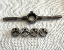 GTD Greenfield Tap Die Wrench Handle No. 1851 for 13/16" Dies + 4 Dies