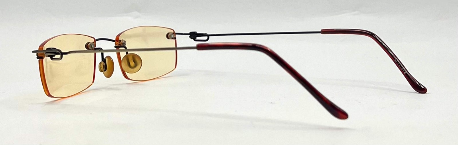 Masters Rimless Sunglasses-Solid Yellow Lenses-Un… - image 7