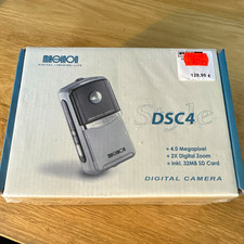 Cámara digital MAGINON SDSC4e 4,0 MP 2x zoom digital plata tarjeta SD, ¡Nueva en EMBALAJE ORIGINAL!
