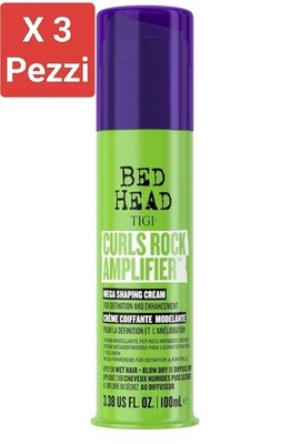 Tigi Bed Head Curls Rock Verstärker Modelliercreme Für Locken 100 ml - 3 Stück
