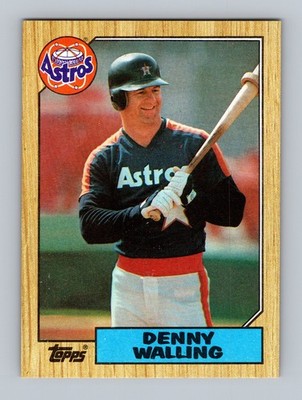 Denny Walling Houston Astros #222 1987 Topps Baseball