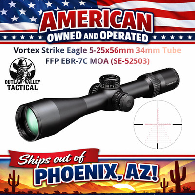 Vortex Strike Eagle 5-25x56mm 34mm Tube FFP EBR-7C MOA (SE-52503)