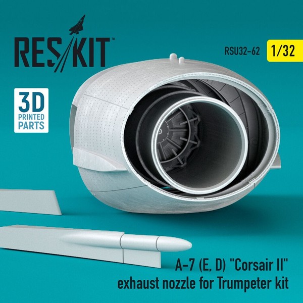 ResKit RSU32-0062 - 1:32 A-7 (E, D) Corsair II Exhaust Nozzle For Trumpeter Kit-image