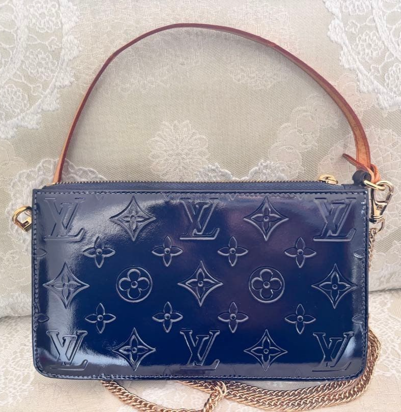 Louis Vuitton Lexington Shoulder Bag Black Pouch Women's Handbag Monogram Rare