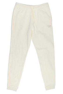 REEBOK Identity Small Logo Fleece Jogger Pants sz M Medium Vintage Chalk
