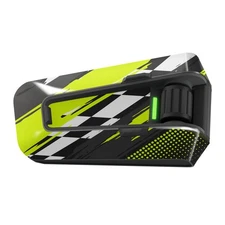 For Cardo Packtalk Edge Device Skin Cover Protect Sticker x2 Green Racing