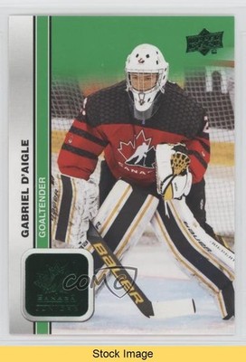 2023 Upper Deck Team Canada Juniors Men's U-18 Green Gabriel D'Aigle READ 1e05