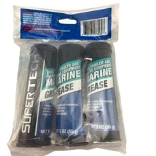 Super Tech  Marine Grease 1 Package of 3 x 3oz Mini Tubes 3 Total Cartridges