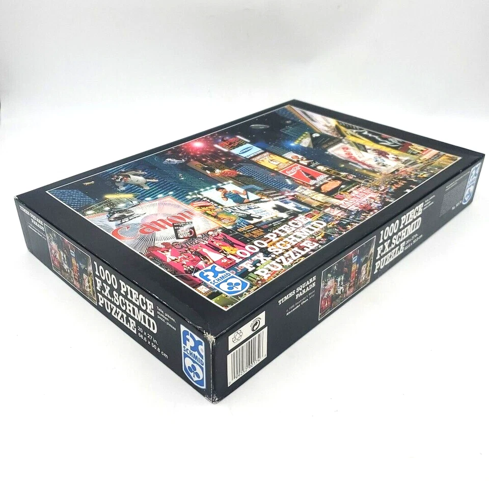 Vintage 1998 Puzzle (1000pcs) NEW YORK Iconic Billboards TIMES SQUARE PARADE - Image 2 of 4