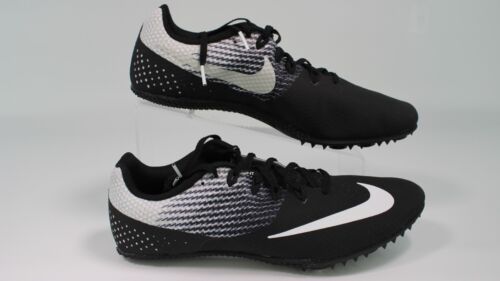 New Mens Nike Zoom Rival S8 Track Spikes Style 806554-011 Black/White Size 14 - Picture 2 of 9