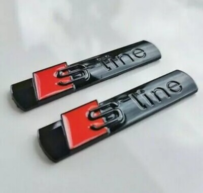 200mm &ndash; Stemma Logo Posteriore &ndash; Audi A3 A4 A6 Q2 Q3 Q5 Q7 Q8 &ndash; Nero Lucido