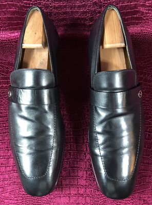 Mens Gucci Black Leather Loafers size 11.5 s-l400.jpg main image 4