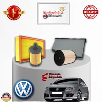 Set Service 4 Filter Vw Passat 2.0 Tdi 125KW 170CV Von 2005->