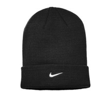 Image of Nike Team Beanie Cuffed Knit Sports Hat, Dri-Fit Acrylic Winter Watch Cap