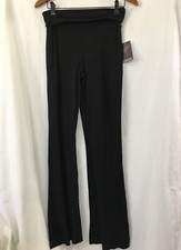 New No Boundaries Black Textured Knit Flare Pants Juniors Women Many Sizes
