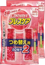 Breath Care Peach Flavor 100 x 2 (200 tablets) Set freshening F/S from Japan