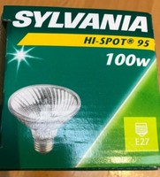 Sylvania HI-SPOT 95 100W Halogen E27 Flood 10° Warm White Dimmbar Longlife 3000H