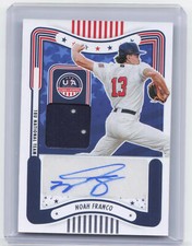 2024 Panini Stars & Stripes #SM-NF Noah Franco Jersey Auto