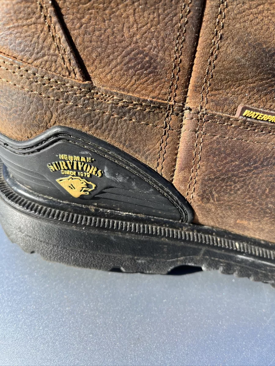 Herman survivors men's bison top steel toe work boot