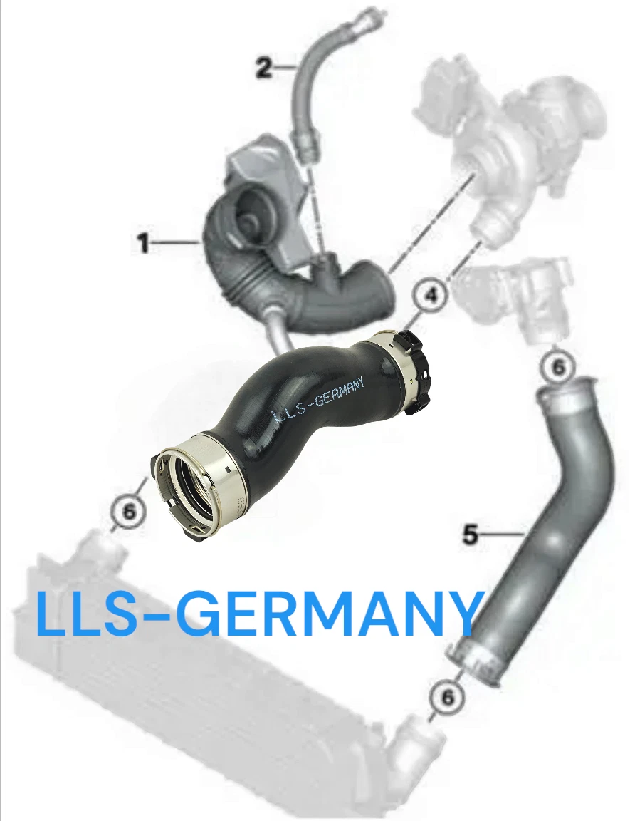 Turboschlauch Ladeluftschlauch für BMW 2 ER 225d F22 F23 F87 11618518475 - Bild 5 von 6