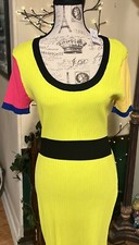 New With Tag NY&C medium Shirt Sleeve Bright Colorblock Pull Over  dress