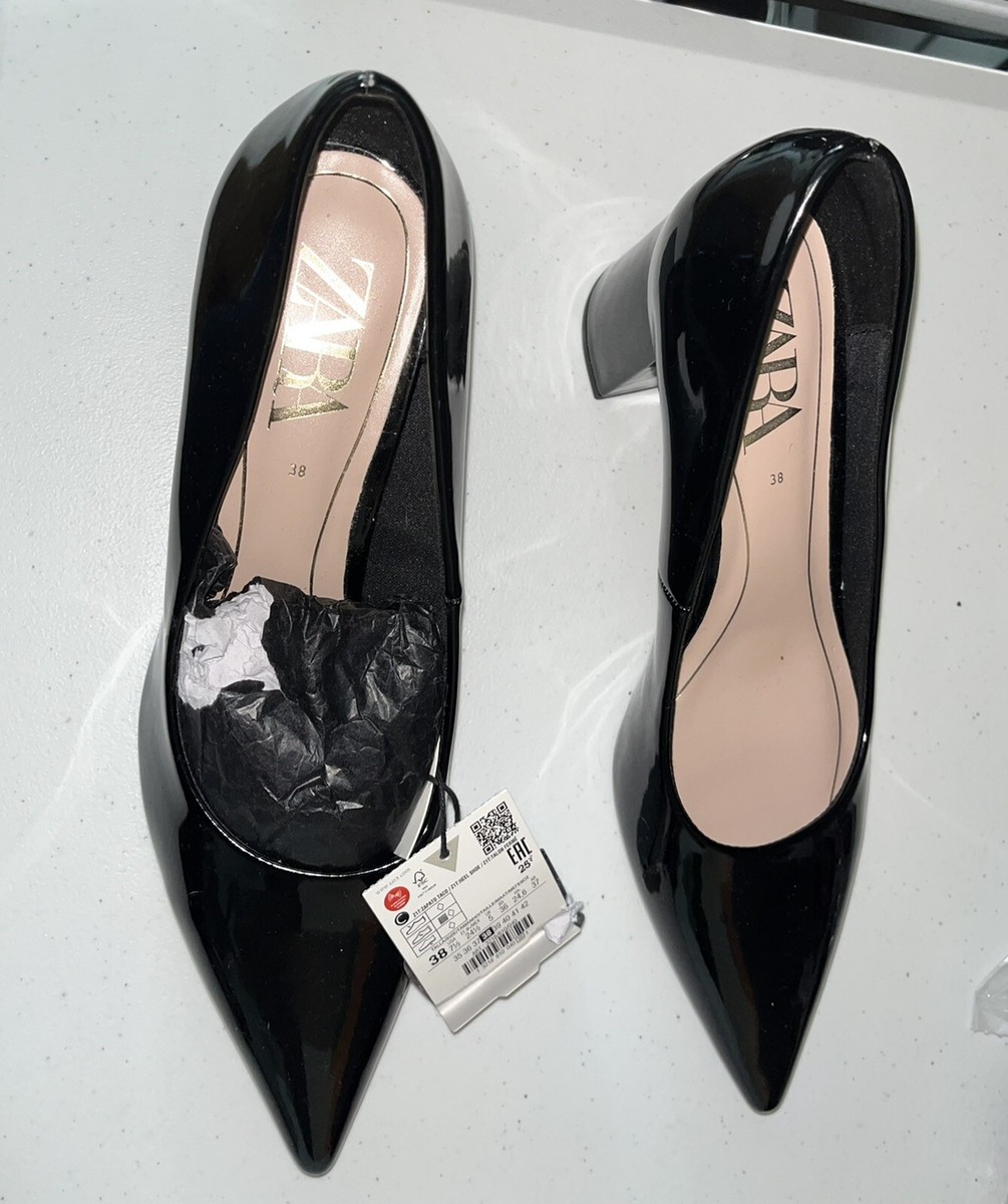 Sandales Zara Blanches - Taille 7.5 Femme, Occasion, Talons Moyens