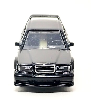 Majorette Vintage – Mercedes-Benz 190 E 2.5 16V EVO II Noire – échelle 1:59, Modèle 1990, Neuf Sous Blister