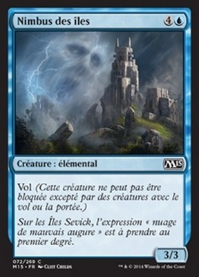 MTG Magic M15 - (4x) Nimbus of the Isles / Nimbus des îles, Französisch / Sehr guter Zustand