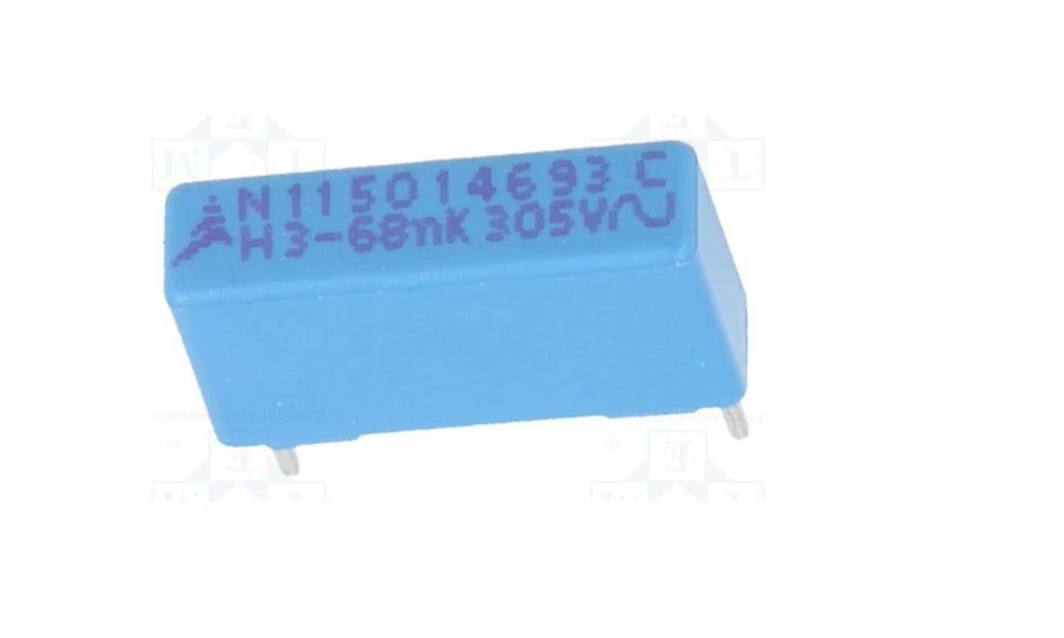 EPCOS Condensateur 68nF 0.068µF 0.068uf 305V AC ±10% 5x10,5x18mm Trame des prises 15mm