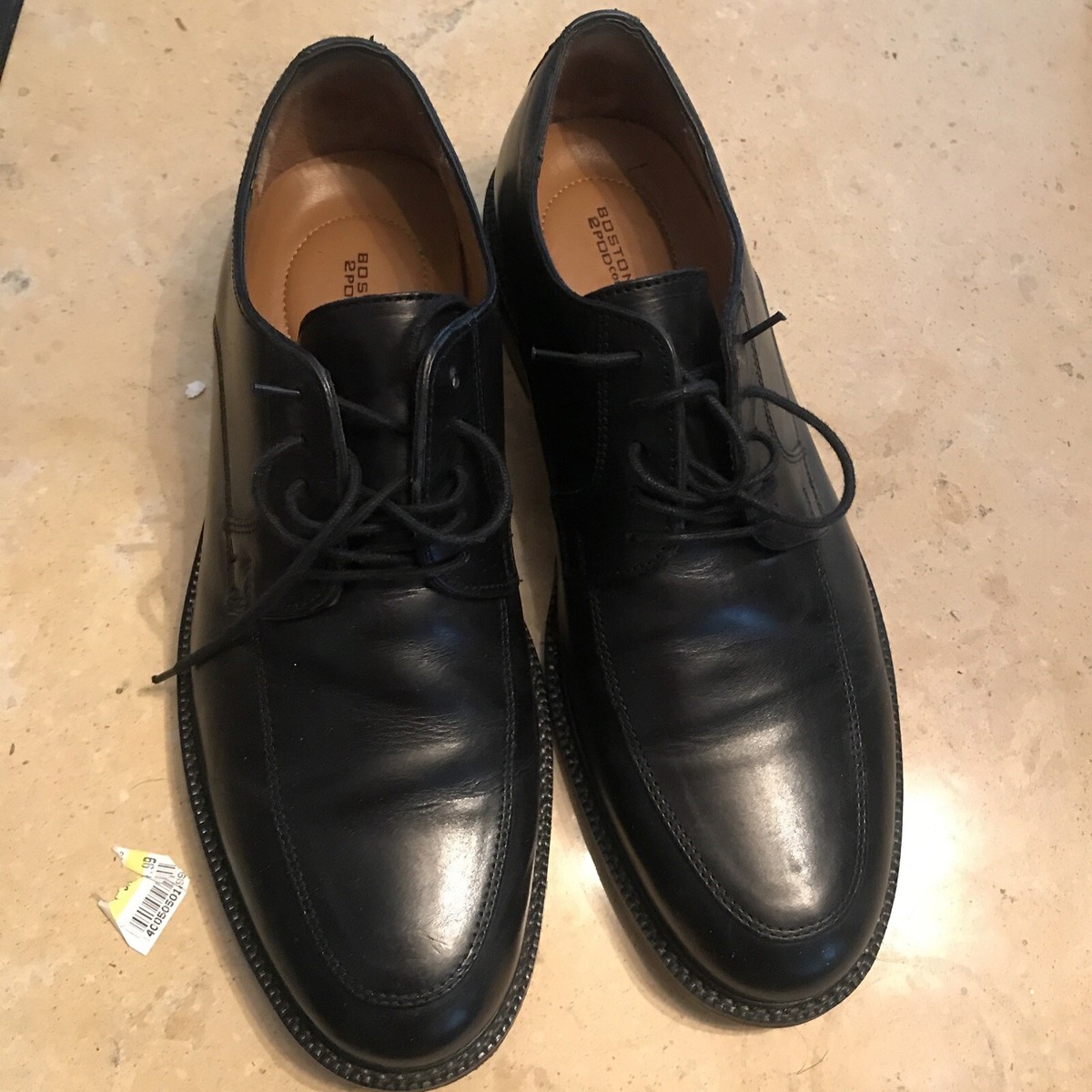 Men\'s 2Pod Comortable Shoes Leather Size 10 CALTO - Y7888 - 2.6 Inches Taller (Noir/Black & Gum Sole  main image 4