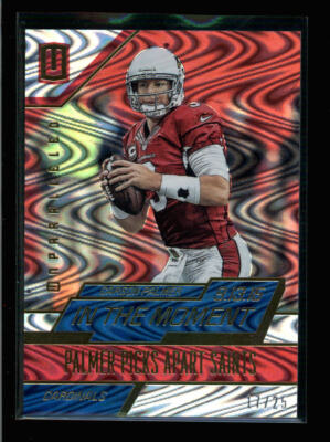 CARSON PALMER 2016 PANINI UNPARALLELED IN THE MOMENT BLUE #/25 AG7806