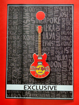 HRC Hard Rock Cafe Oslo Core Guitar Series Red 3 String 4LC